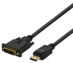Adapterkabel Deltaco DisplayPort till DVI-D Single Link, Full HD 60Hz, 3m