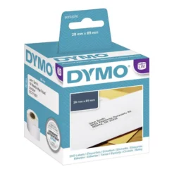 Adressetikett Dymo LW Papper, 89x28 mm, vit, 2x130 st