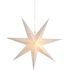 Adventsstjärna Stjärna Dot, vit, hålmönster, 70 cm