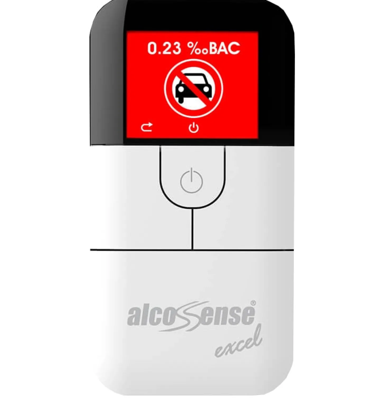Alkomätare ALCOSENSE Excel, bränslecellsensor, TFT-färgskärm