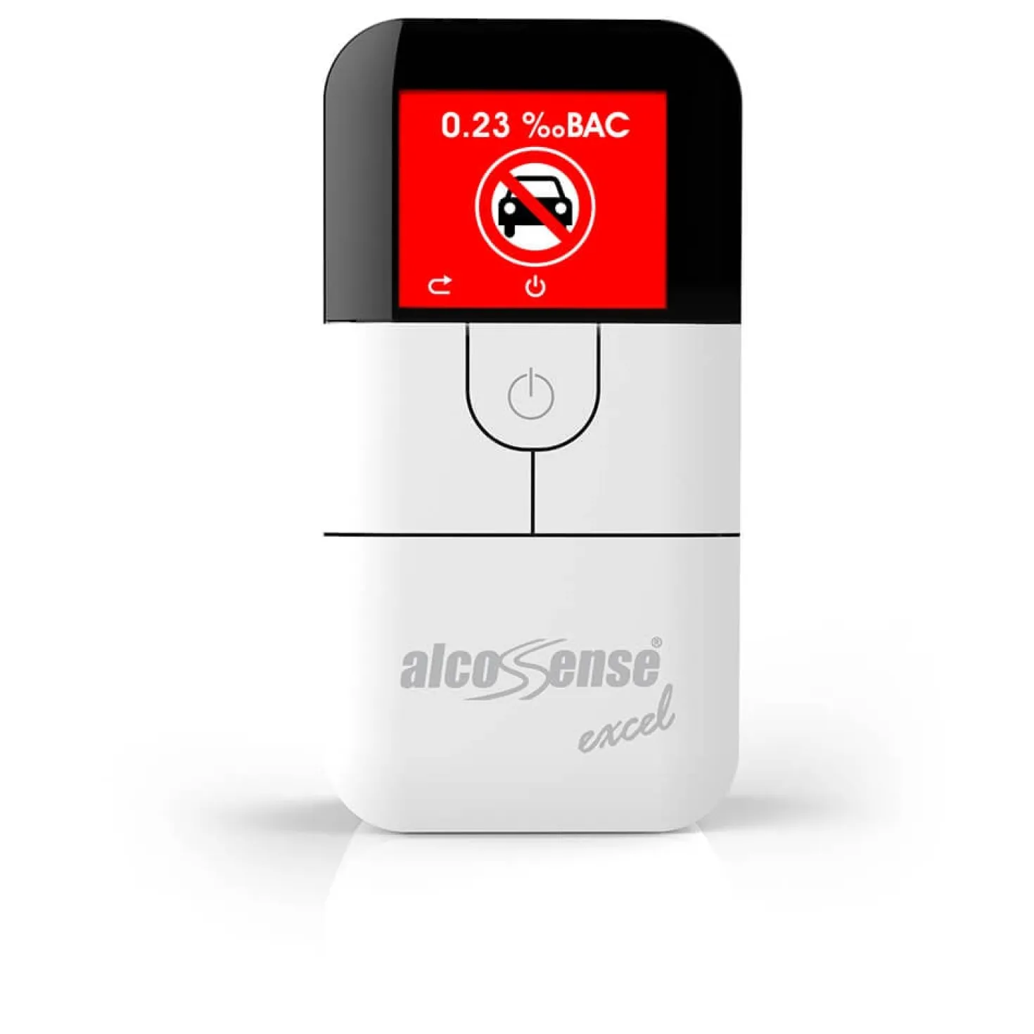 Alkomätare ALCOSENSE Excel, bränslecellsensor, TFT-färgskärm