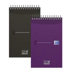 Anteckningsblock Oxford Task Manager, kryssrutor, 125x200mm, 70 blad