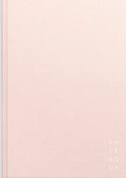 Anteckningsbok Burde A4 Linjerad Rosa, linnetextil, 160 sidor
