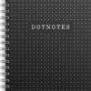 Anteckningsbok Burde DotNotes Spiralbunden, prickad, svart, 140 sidor