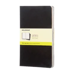 Anteckningsbok Moleskine Cahier Large olinjerad, svart