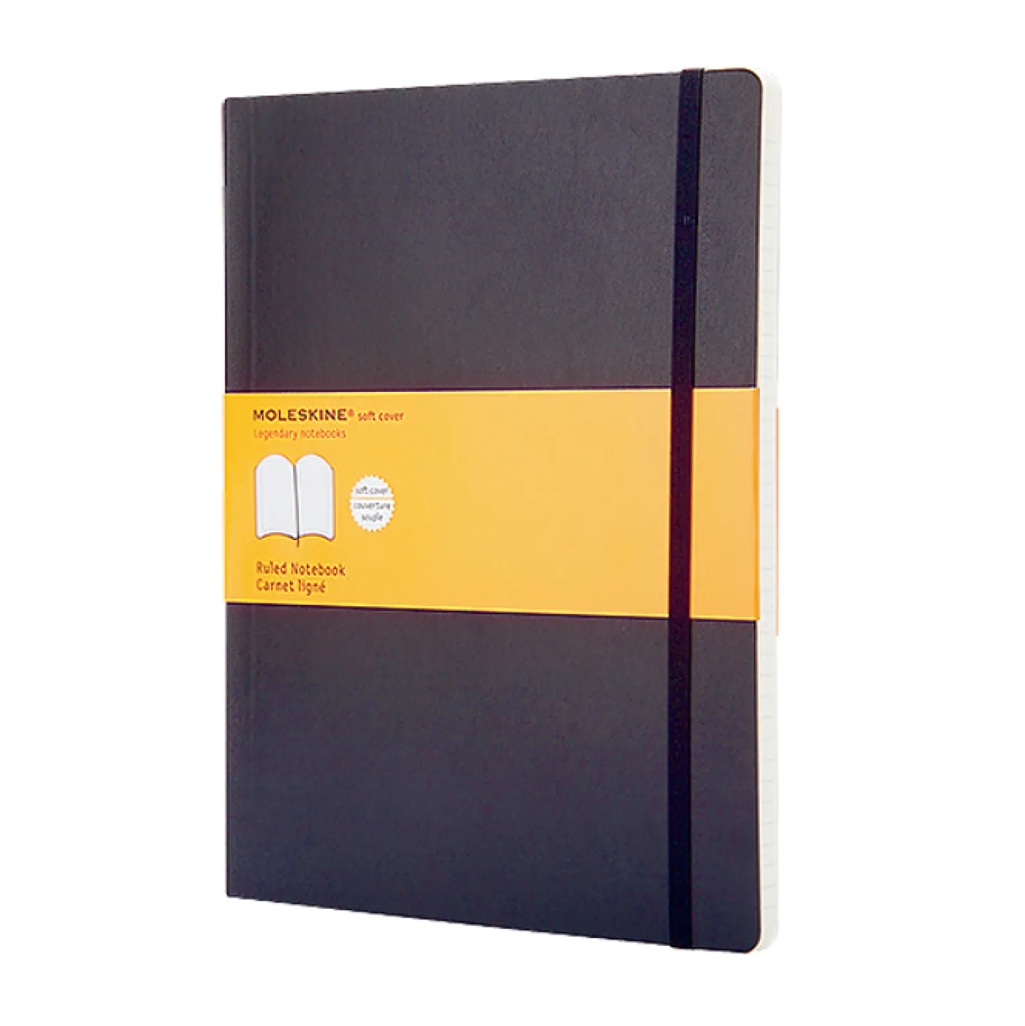 Anteckningsbok Moleskine Classic Soft Cover XL, linjerad, svart, 192 sidor
