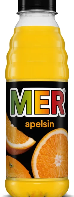 Apelsindryck Mer Apelsin, 19% juice, 12 x 500 ml PET