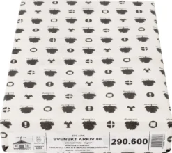 Arkivpapper Svenskt Arkiv A4 80g, vit, 500 ark