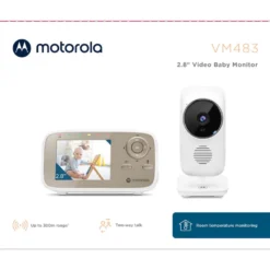 Babyvakt MOTOROLA VM483 Video, 2,8-tums skärm, 300m räckvidd