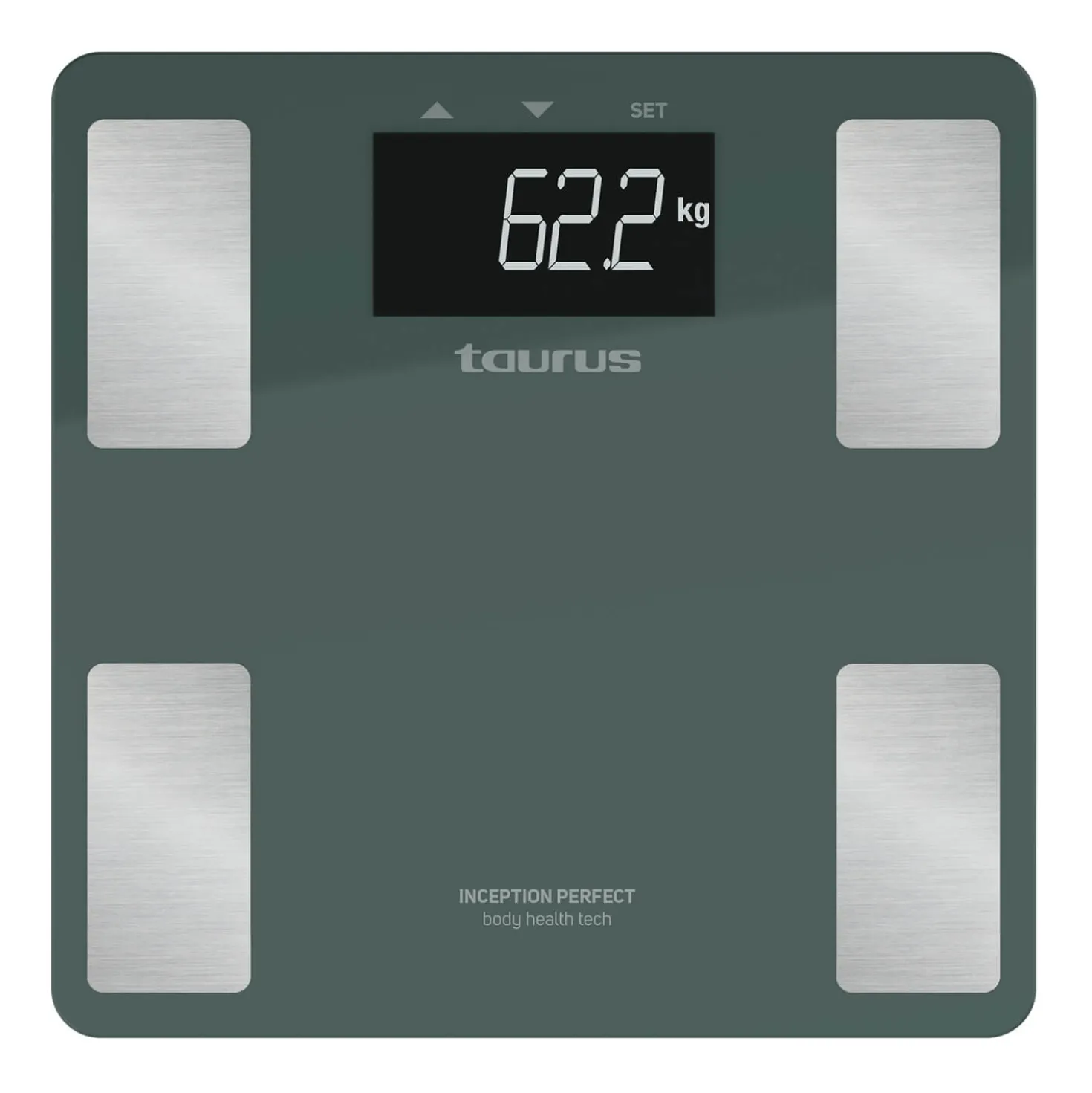 Badrumsvåg TAURUS Inception Perfect, kroppsanalys, Bluetooth, 180 kg