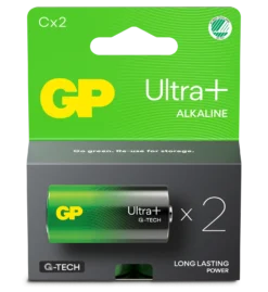 Batteri GP Ultra Plus Alkaline C LR14, 1,5V, 2 st
