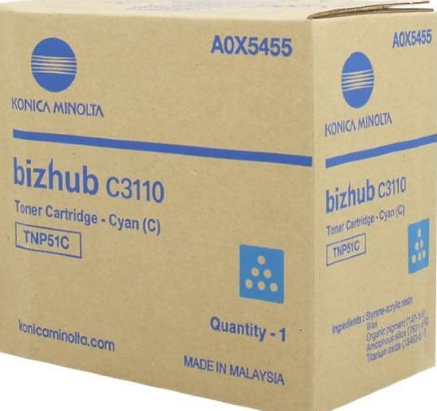 Bizhub C3110 toner cyan 15k