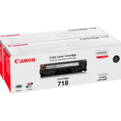 718BK black toner patron 2-pak