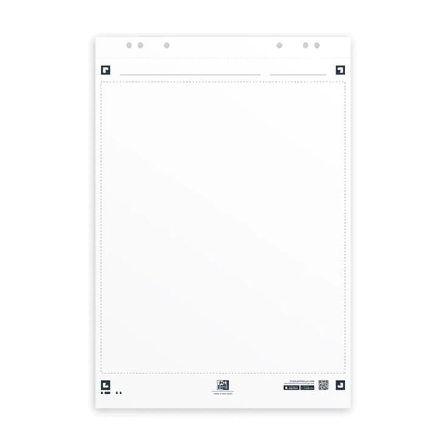 Blädderblock Oxford SmartChart olinjerat, 65x98 cm, 3 st