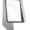 Blädderställ Durable Sherpa 10, väggmontage, svart och grå, 10 paneler