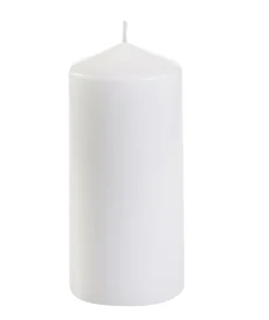 Blockljus Papstar Vit, Ø 60x130 mm, 30 h brinntid