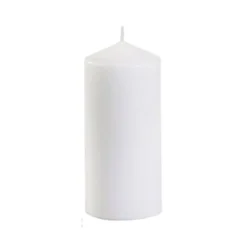 Blockljus Papstar Vit, Ø 60x130 mm, 30 h brinntid