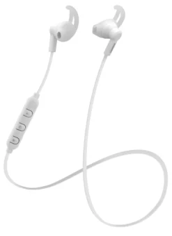 Bluetooth-hörlurar Streetz BT120 Stay-in-ear, mikrofon, vit