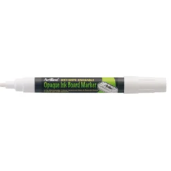 Boardmarkör Artline Opaque Ink, vit, 2 mm rund spets