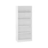 Bokhylla Lotus Milano, vit laminat, 800x1880x400 mm