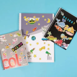 Bokstavsstickers Playbox, blandade färger, 6 ark