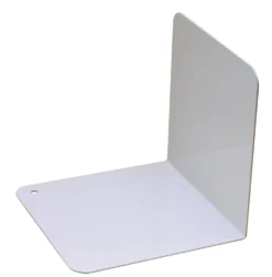Bokstöd Angle Vitlackerad stålplåt, 125x125x125mm, vit