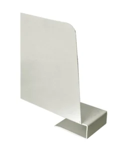 Bokstöd Kläm Vänster, vitlackerad plåt, 30 cm