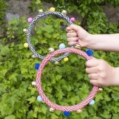 Bomullsnöre Playbox Svart och Vit Randig, 2 mm, 100 m