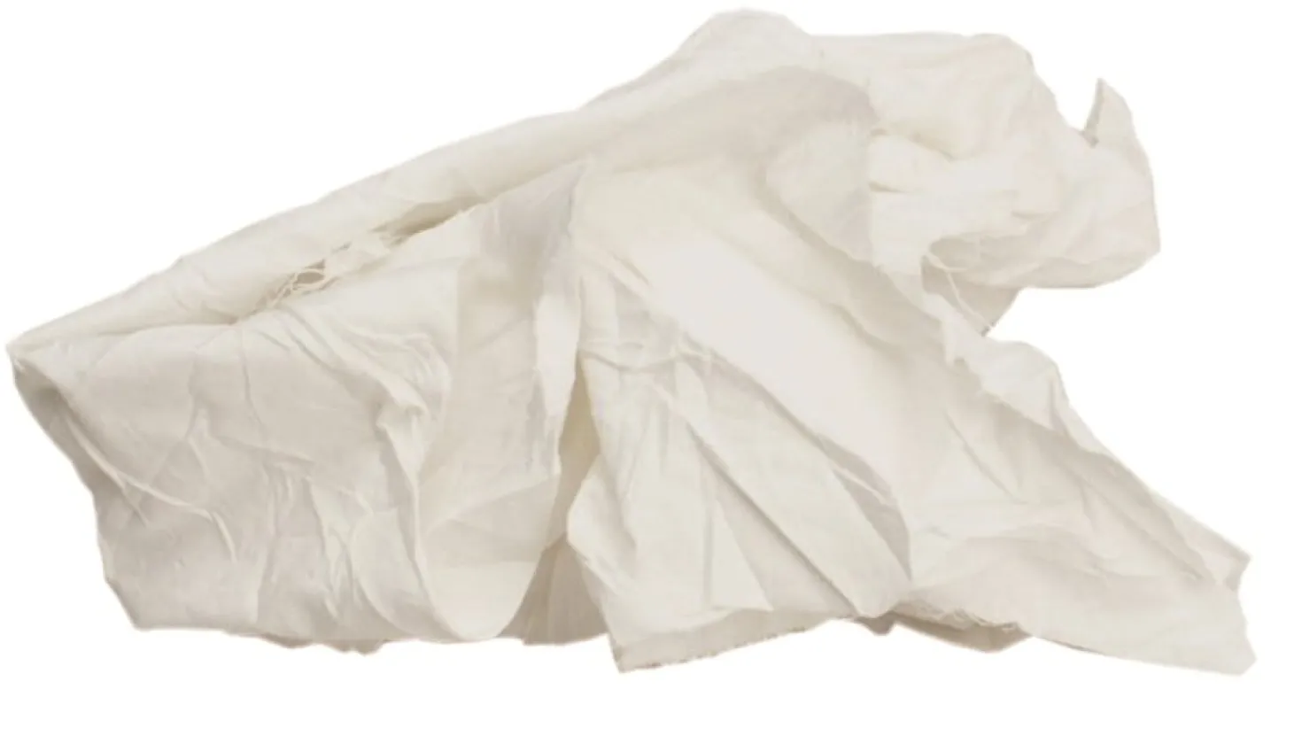 Bomullstrasor Hygienteknik Vit, A-kvalitet, 10 kg