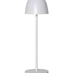 Bordslampa Star Trading Ronda, uppladdningsbar, touch-dimmer, vit