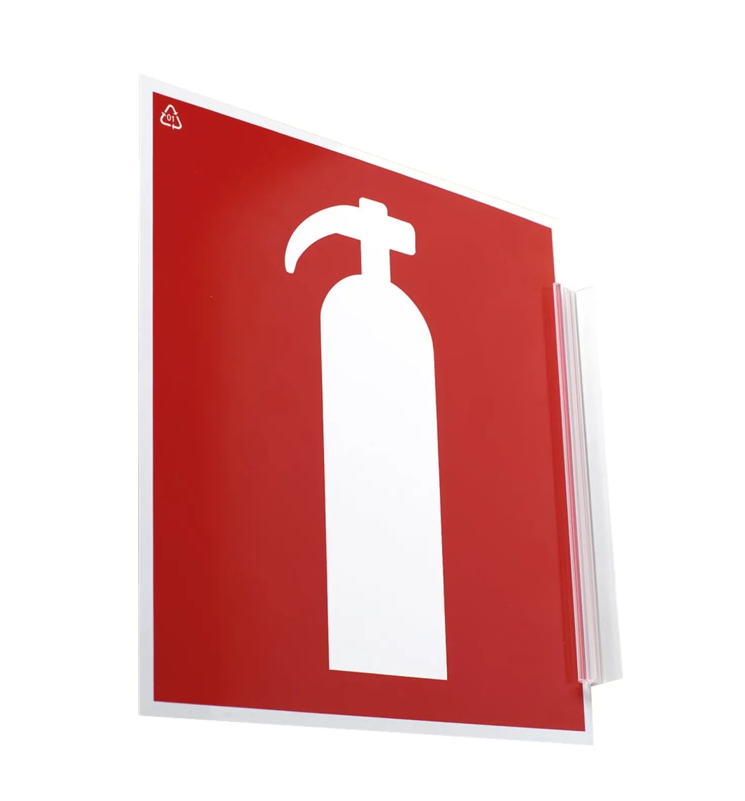 Brandskylt Flaggskylt Unigraphics, dubbelsidig, 200x200 mm
