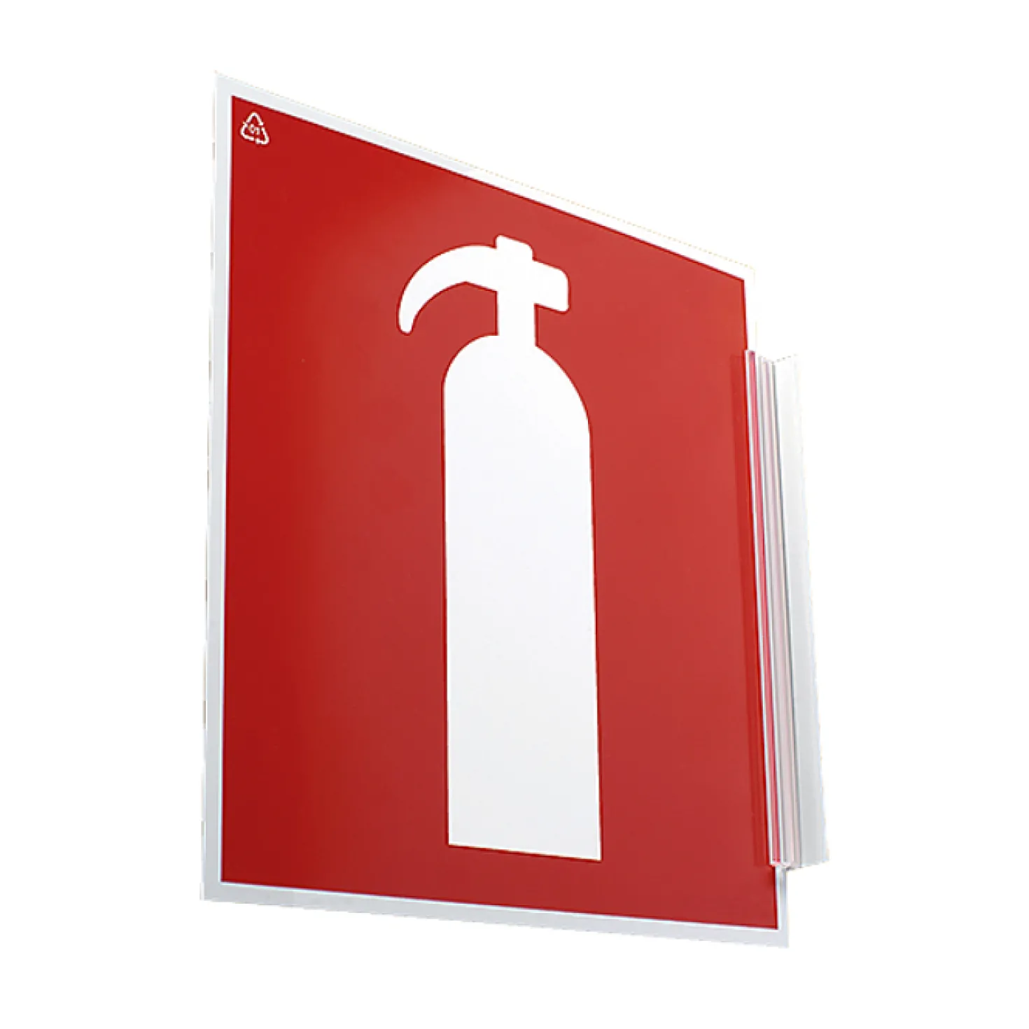 Brandskylt Flaggskylt Unigraphics, dubbelsidig, 200x200 mm