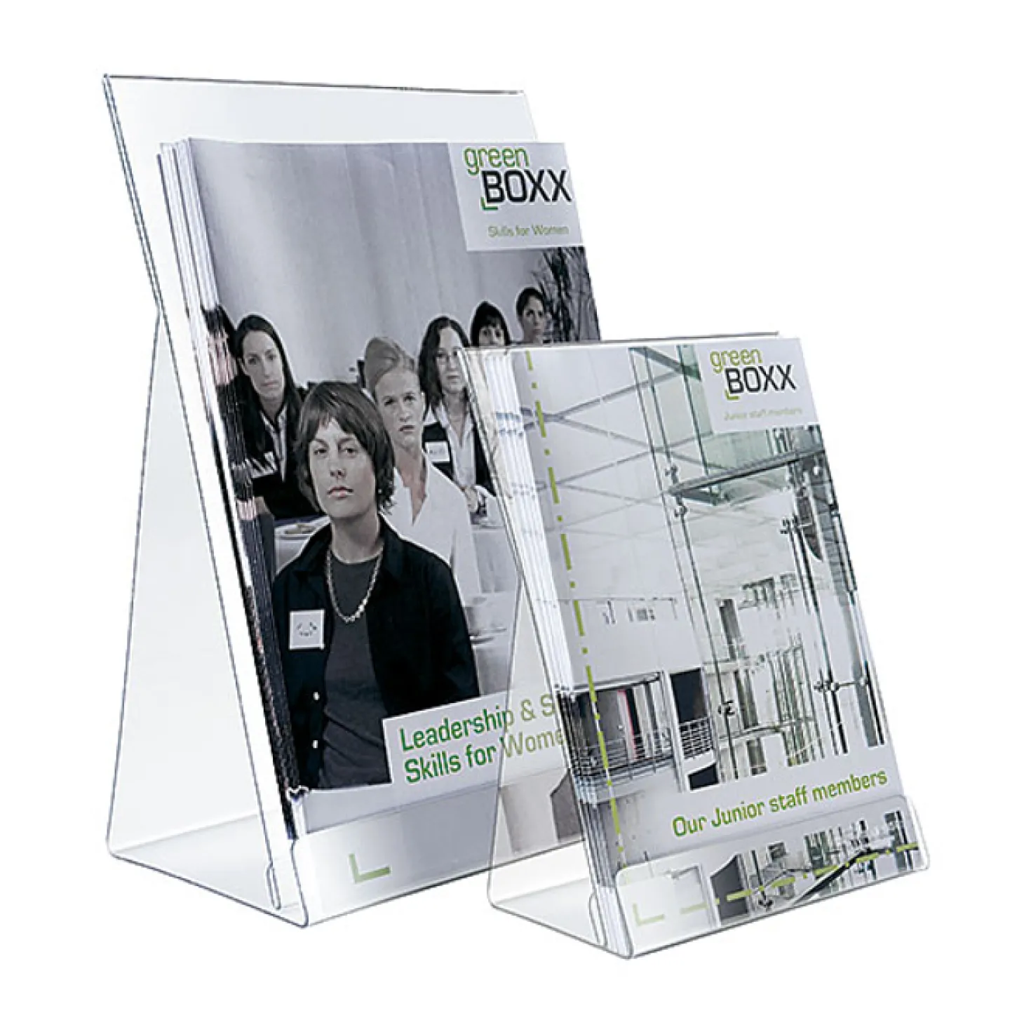 Broschyrställ Durable Bord A4, transparent, polystyren
