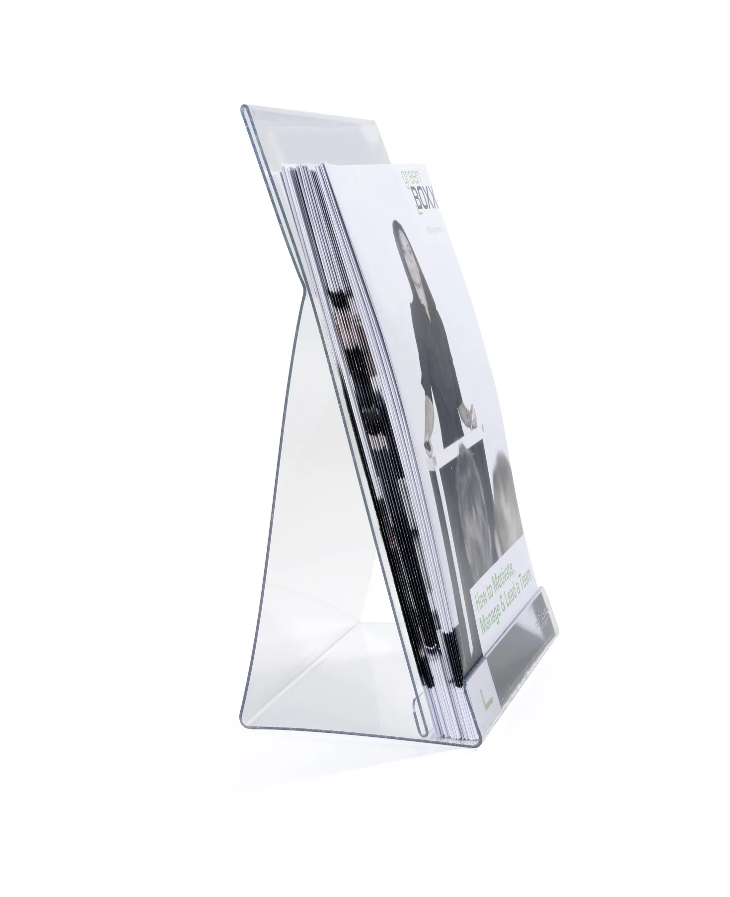 Broschyrställ Durable Bord A4, transparent, polystyren
