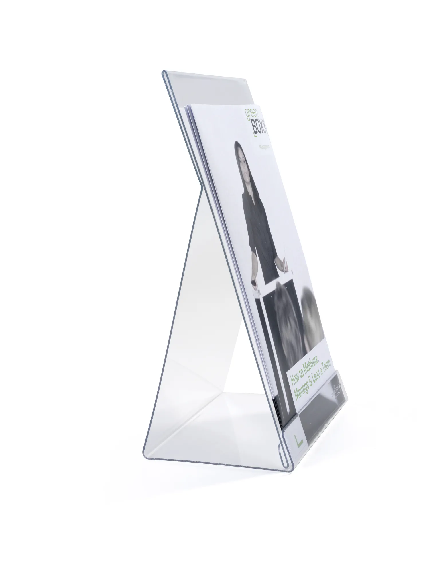 Broschyrställ Durable Bord A4, transparent, polystyren