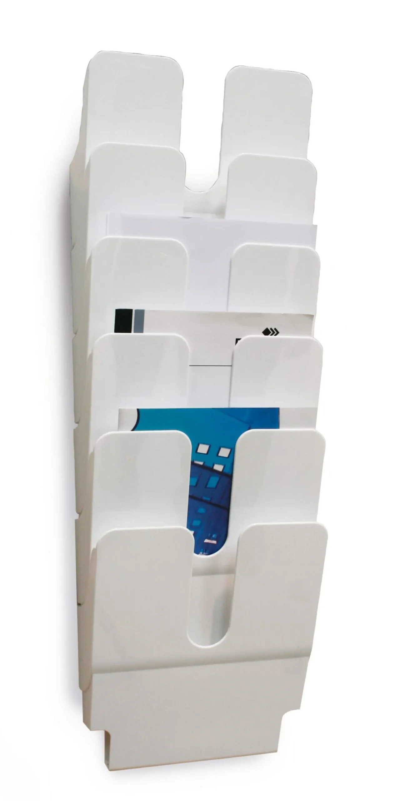Broschyrställ vägg Durable FLEXIPLUS, 6 fack A4 stående