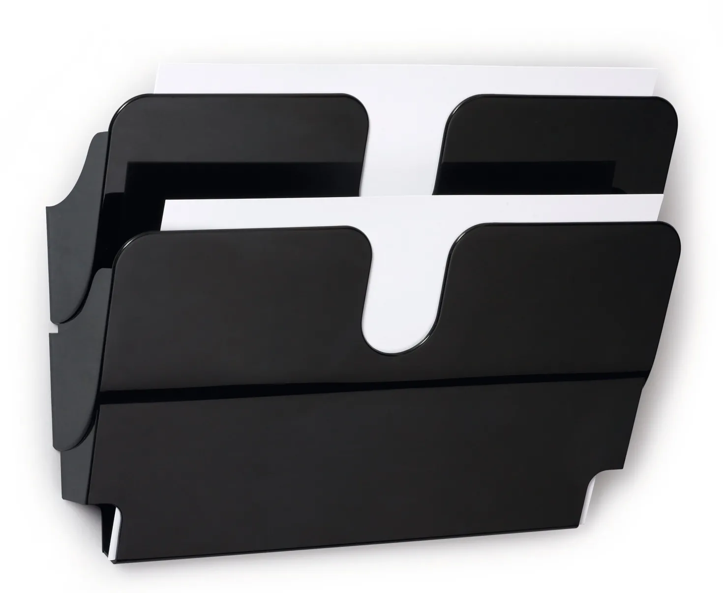 Broschyrställ vägg Durable FLEXIPLUS 2 A4L, magnetisk, 2 fack