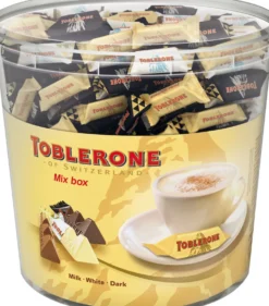 Choklad Toblerone Cylinder Honungsmandelnougat, 904g