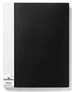 Demonstrationsbok Durable Duralook, 40 fickor, A4, svart