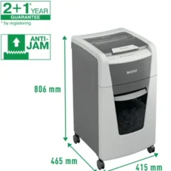Dokumentförstörare Leitz IQ 300 Office AutoFeed, P4, 60L