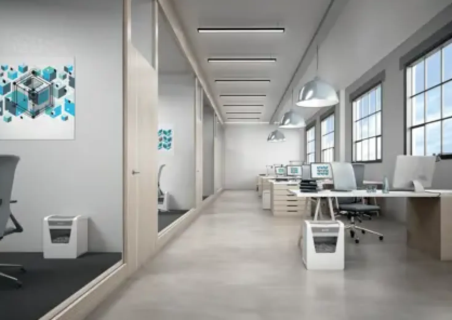 Dokumentförstörare Leitz IQ Office P5, micro-cut, 23L