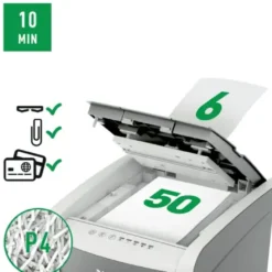 Dokumentförstörare Leitz IQ 50X Small Office, P4 automatisk