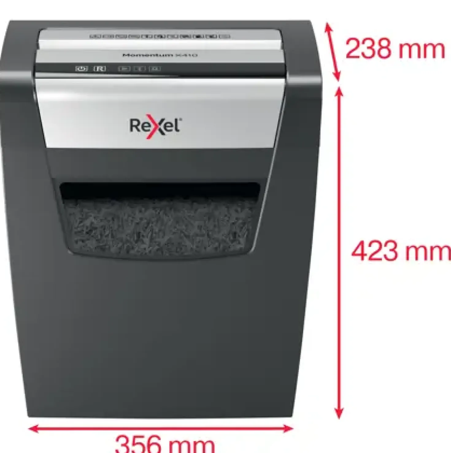 Dokumentförstörare Rexel Momentum X410 P-4, 23 liter