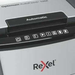 Dokumentförstörare Rexel Optimum 100X P-4 automatisk, 34L
