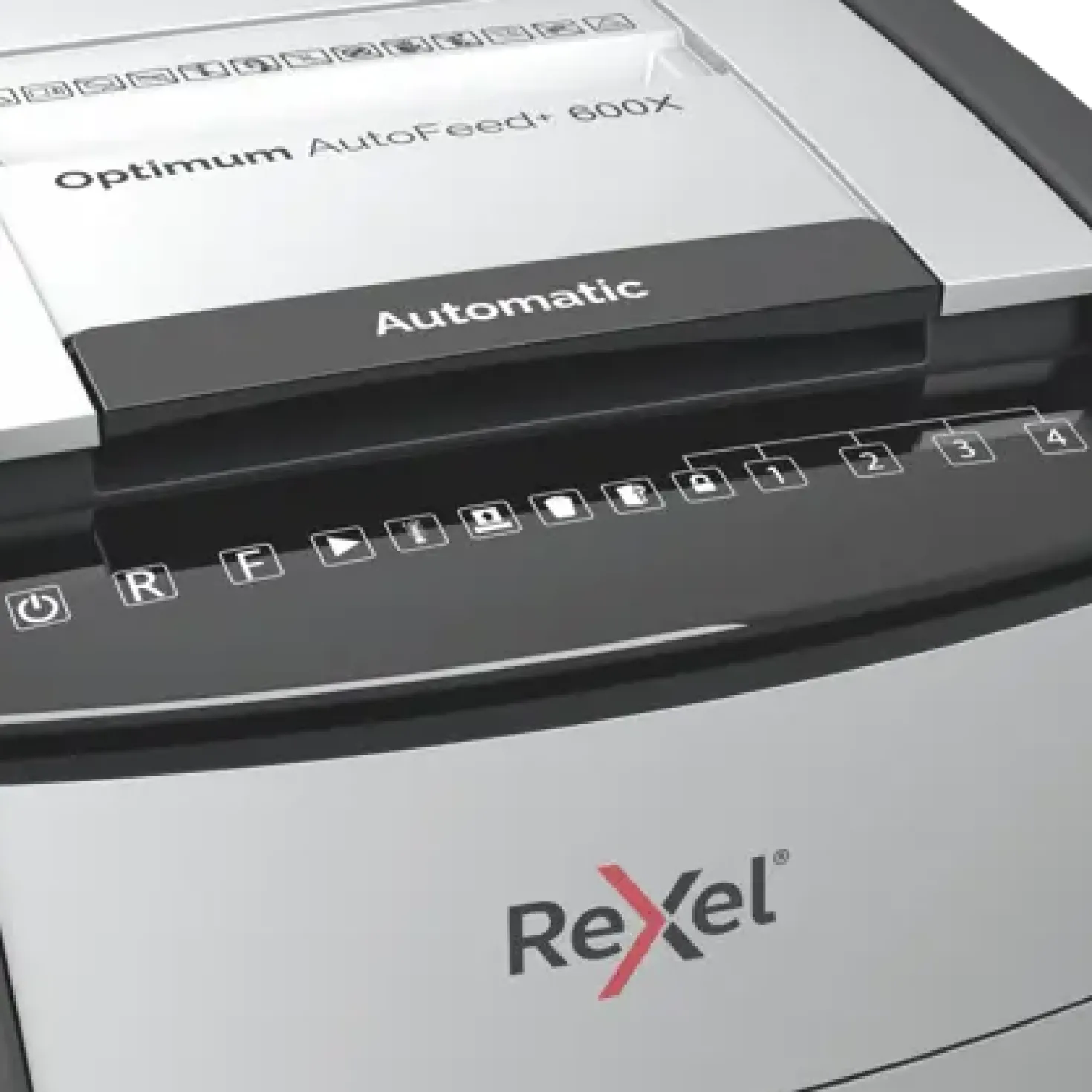 Dokumentförstörare Rexel Optimum 600X AutoFeed+, P-4, 110L