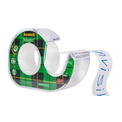 Dokumenttejp Scotch Magic 810 med hållare, 19mm x 7,5m