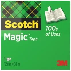 Dokumenttejp Scotch 810 Matt Arkivsäker, 12mm x 33m