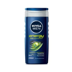 Duschgel Nivea Men Energy 3i1, myntextrakt, 250 ml