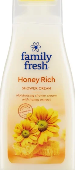 Duschkräm Familyfresh Honey Rich, fuktgivande, 500 ml