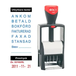 Dynkassett Colop E/2100, röd/blå